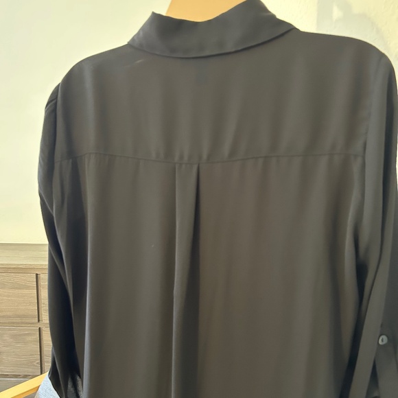 BCX Roll Tab Sleeve, Button Down, Collared Blouse NWOT - Picture 5 of 8